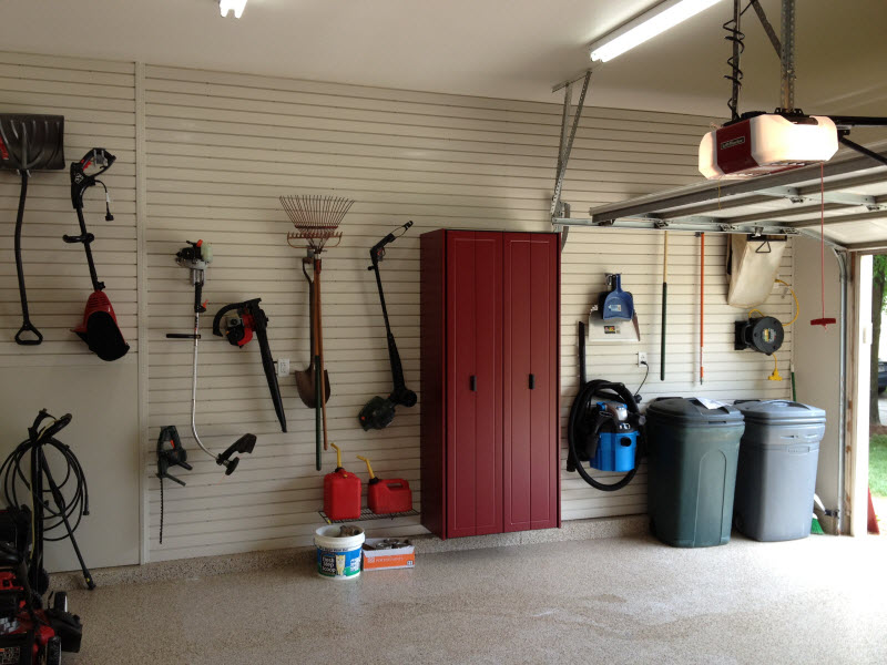 Wilmington NC - Slatwall and a Garage Storage Cabinet